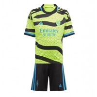 Camiseta Arsenal Ben White #4 Visitante Equipación para niños 2024-25 manga corta (+ pantalones cortos)